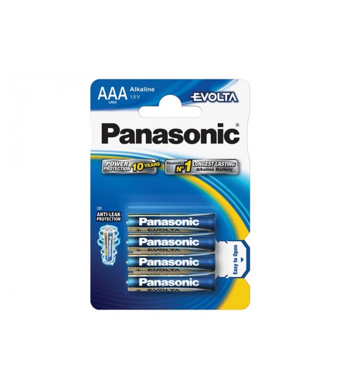 Batéria AAA(LR03) alkalická PANASONIC Evolta 4BP
